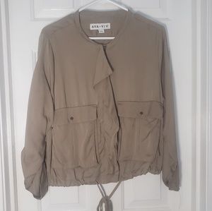 Ava Viv Olive Bomber Jacket